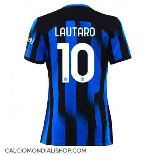 Maglie da calcio Inter Milan Lautaro Martinez #10 Prima Maglia Femminile 2023-24 Manica Corta